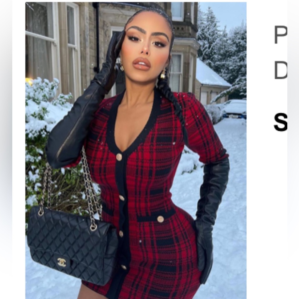 Red black long sleeve